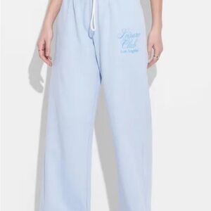 NWOT XL Light Blue Los Angeles Leisure Club x Mighty Fine Sweatpants